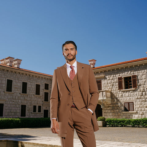 The Siena Caramel Three-Piece Suit