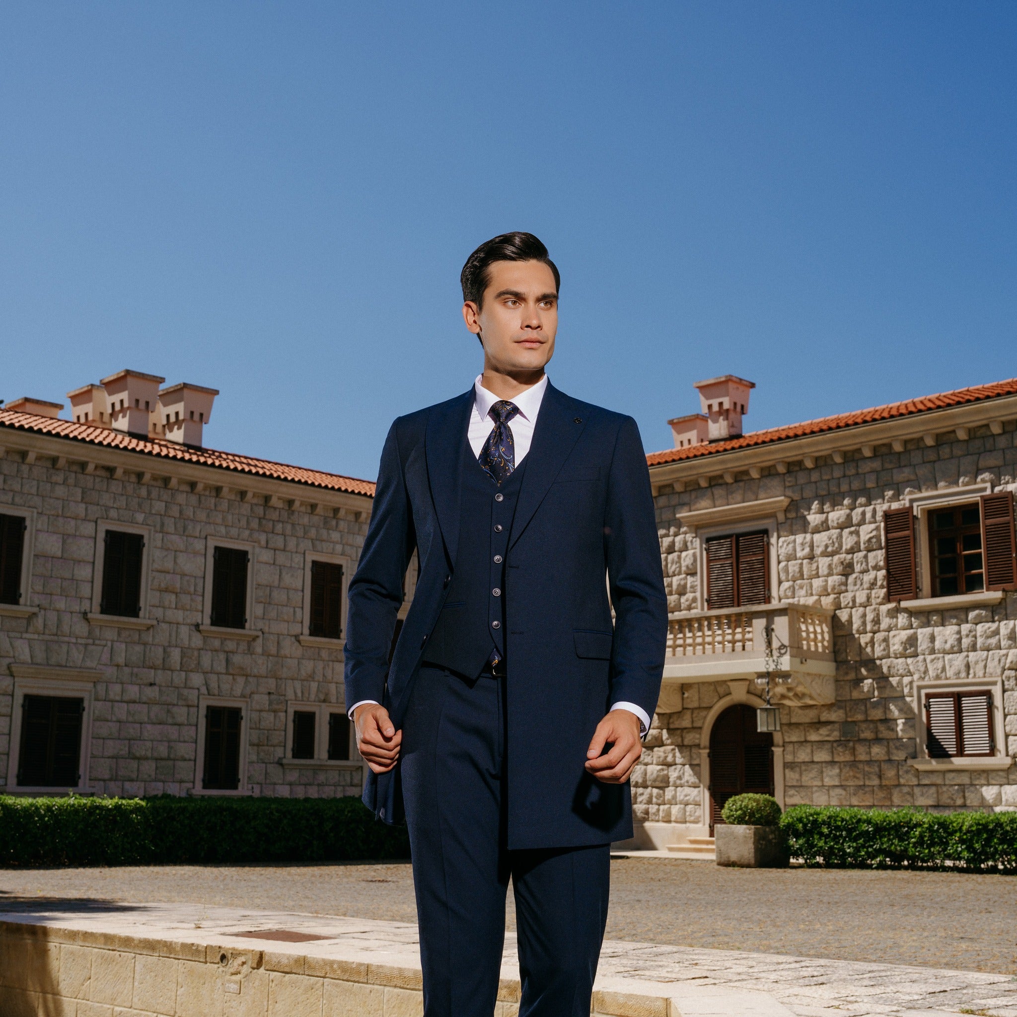 The Milano Navy Premier Suit